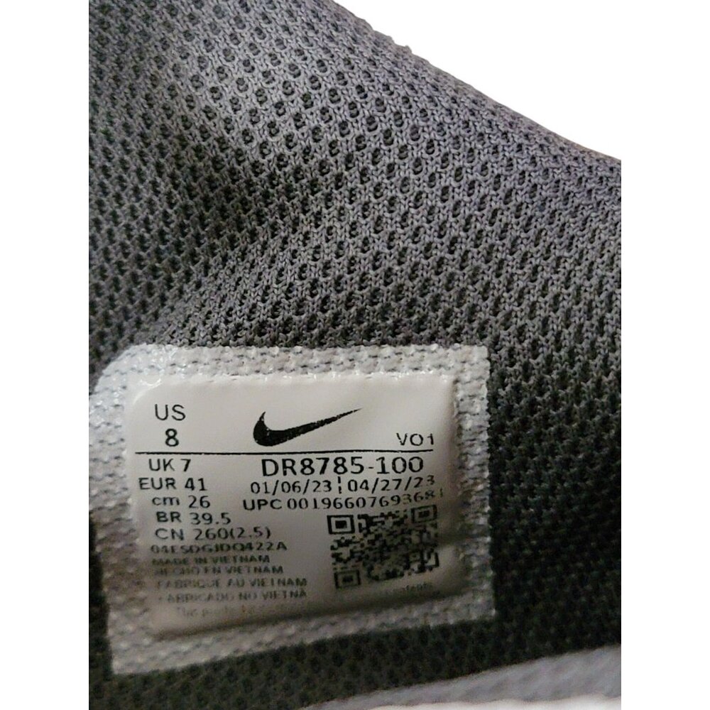 Nike Zoom Freak 4 Basketball Shoes Size 8 White & Gray Mesh Mens - Picture 9 of 9